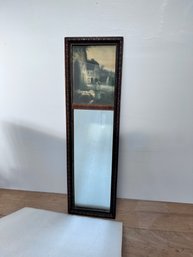 Mirror With Country Village Scene Shepherd With Sheep