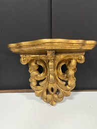 Ornate Gold Display Shelf
