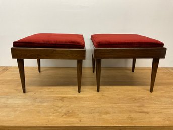 Pair Of MCM Foot Stools Scandinavian/danish Style