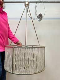Crystal Barrel Hanging Light Fixture