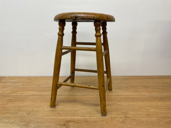 Rustic Wood Stool