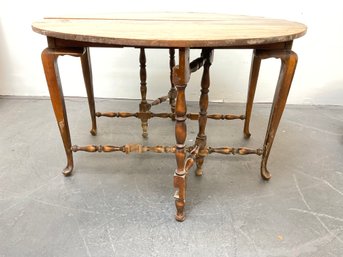 Large Drop Leaf Swing Leg Table
