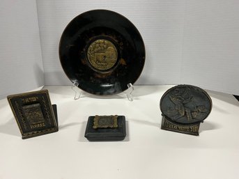 Collection Of Metalware Items  Marked Made In Israel