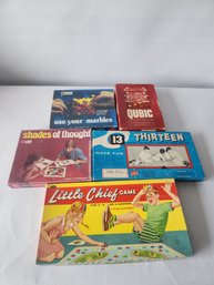 Vintage Board Games - Lot Of 5
