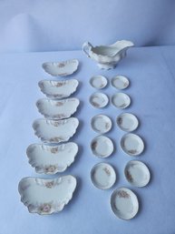 Johnson Bros England Porcelain Lot - Pink Flowers