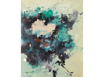 Abstract Original Oil On Canvas 'Beginning Of Nature 29'