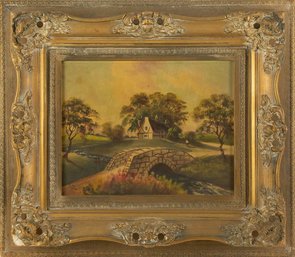 Landscape Oil On Canvas Signed Pinto