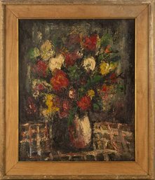 Still Life Oil On Canvas Signed Franz A. Bischoff