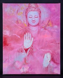 'The Buddha' Original Oil Painting By Artist Ze He
