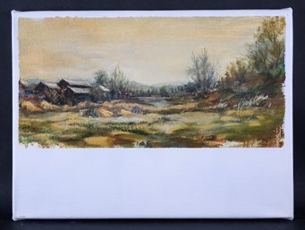 'Landscape 2' Original Oil Painting By Artist Runjia Wu