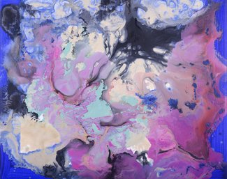 Abstract Original Oil By Artist Chong Liu 'Beginning Of Nature 61'