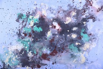 Abstract Original Oil Painting By Artist Chong Liu 'Beginning Of Nature 62'
