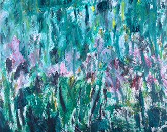 Abstract Original Oil On Canvas By Mingguang Yu 'Landscape 3'