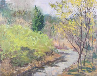Plein Air Original Oil By Artist Shanlin Cai 'Plein Air 05'