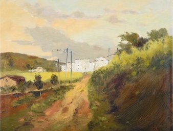 Impressionist Original Oil By Artist Xiansheng Lai 'Landscape 9'