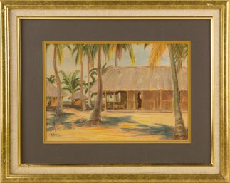 Signed Anna Althea Hills Landscape Pastel