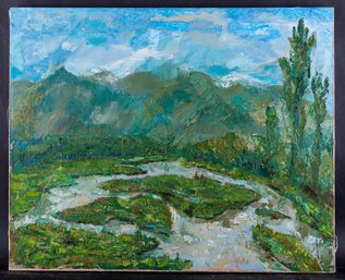 Tianyin Li Impressionist Oil Painting On Canvas 'Morning'