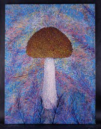 Abstract Original Oil Painting 'Mr. Mushroom'