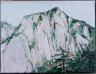 Impressionist Original Oil Painting 'Mount Hua'