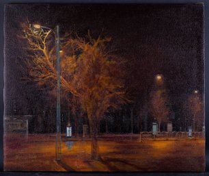 Realist Landscape Original Oil Painting 'Street Series'