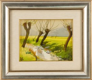Landscape Watercolor  'Early Spring'