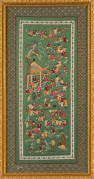 Chinese GongBi Embroidery  'Garden Party'