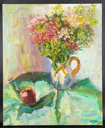 Floral Original Oil Painting By Artist Yu Xia 'The Flower 34'