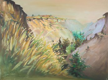 Bo Song Impressionist Original Oil On Canvas 'Phoenix Ridge 3'