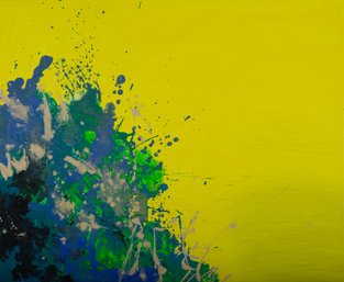 Chong Liu Abstract Original Oil Painting 'The Beginning Of Nature 27'