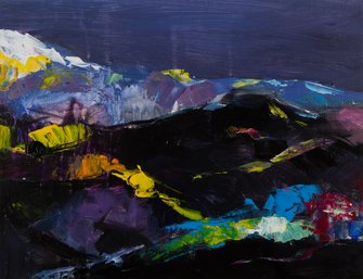 JACK Landscape Original Oil On Canvas 'Mountain'