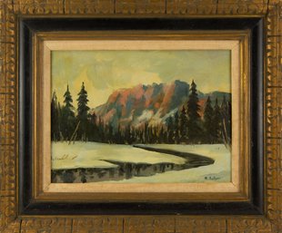 Signed M. Cullen Impressionist Oil On Canvas