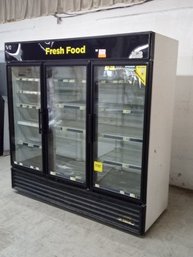 Used True GDM-72-LD Glass 3-Door Cooler