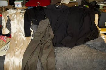 Assortment Lot Of Vintage Women's Designer Apparel, Gown, & Trousers