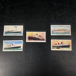 Imperial Tobacco Cigarette Cruse Ship Cards - Lot Of 5