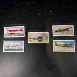 Imperial Tobacco Cigarette Airplane Cards - Lot Of 5