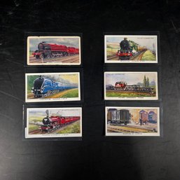 Imperial Tobacco Cigarette Train Cards - Lot Of 6