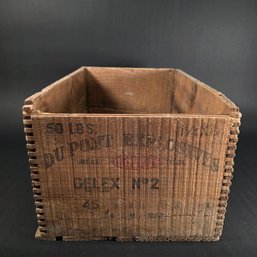 Vintage 1952 DuPont Explosives 50lb Box - Industrial Americana Collectible
