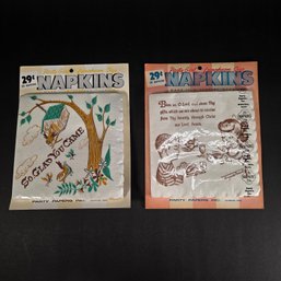Vintage Party Girl Luncheon Napkin Packs - Mid-century Graphics & Original Packaging