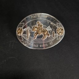 Pine Bluffs 1967 Teenage Rodeo Belt Buckle