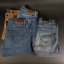 Lot Of 4 Men's Jeans - Lucky Brand & Hollister (Various Sizes)