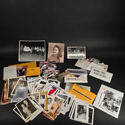 Lot Of Vintage Photographs, Negatives & Ephemera - Mixed Family Archives, Portraits & Letters