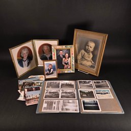 Photos, Frames & Album - Includes Hinged Brass Double 8x10 Picture Frame