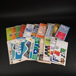 Vintage Road Maps Lot - Includes Oil & Gas Company Maps