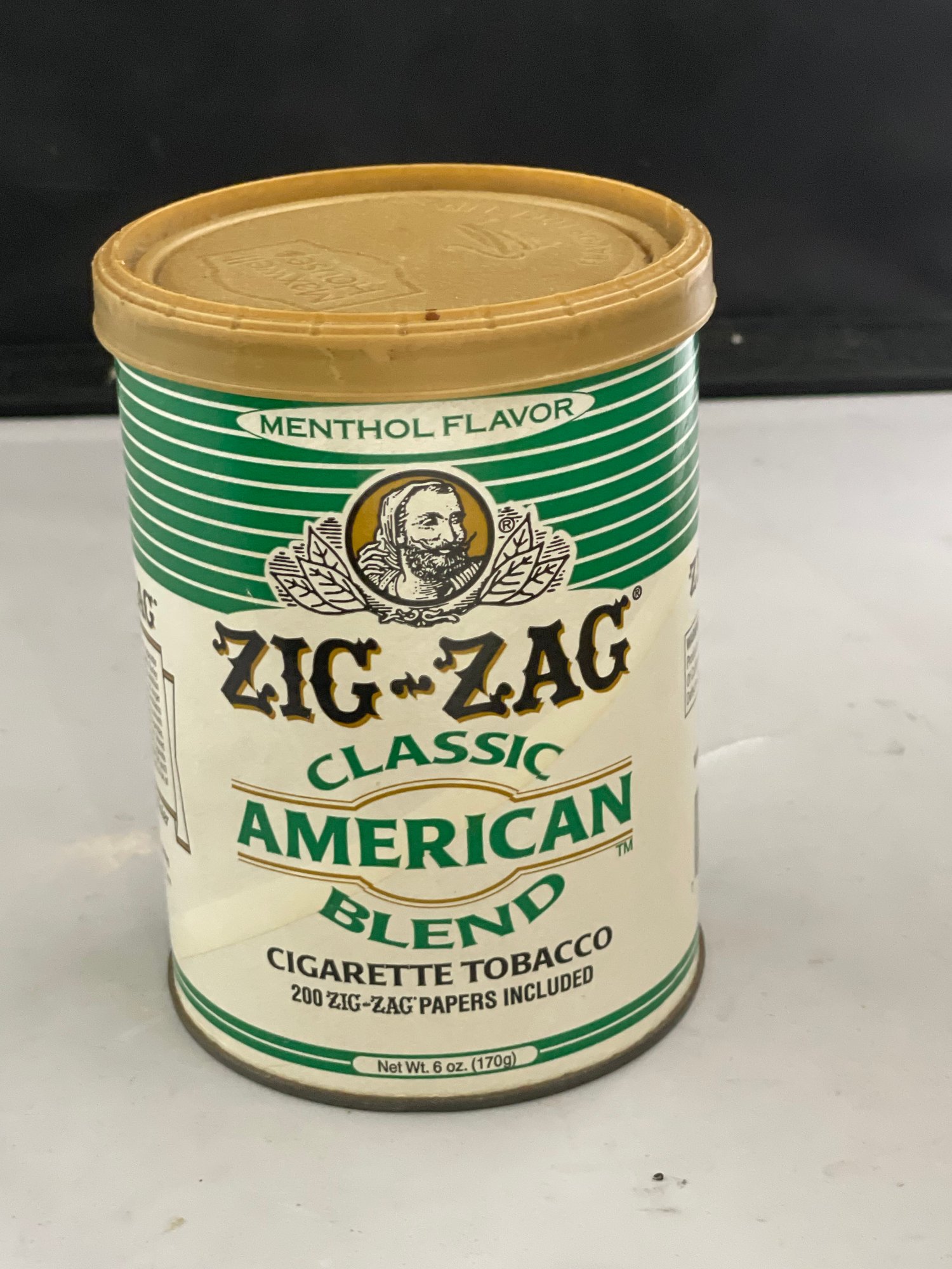 Vintage Empty Zig Zag Tobacco Can #2722