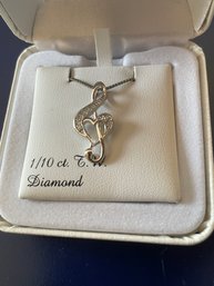 Diamond Music Sign Necklace