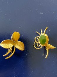 2 Wells 1K Gold Filled Stone Pins