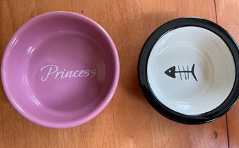 Small Ceramic Cat Bowls