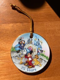 25 Years Walt Disney World Porcelain Ornament - 1996