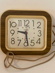 Square Timex Wall Clock - Plug