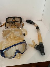 SCUBA, Diving Underwater Masks And Snorkel